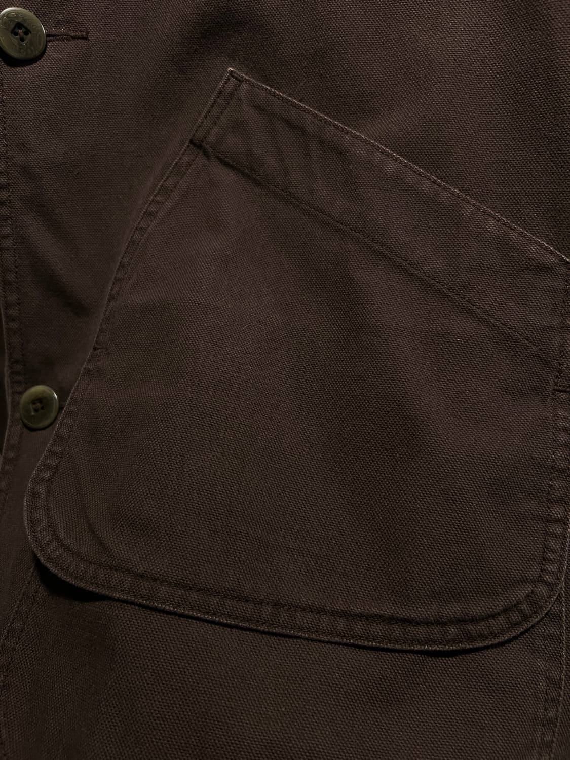 [XL]엘엘빈 USA 체크 라이닝 다크브라운 캔버스 헌팅 자켓 상품이미지4