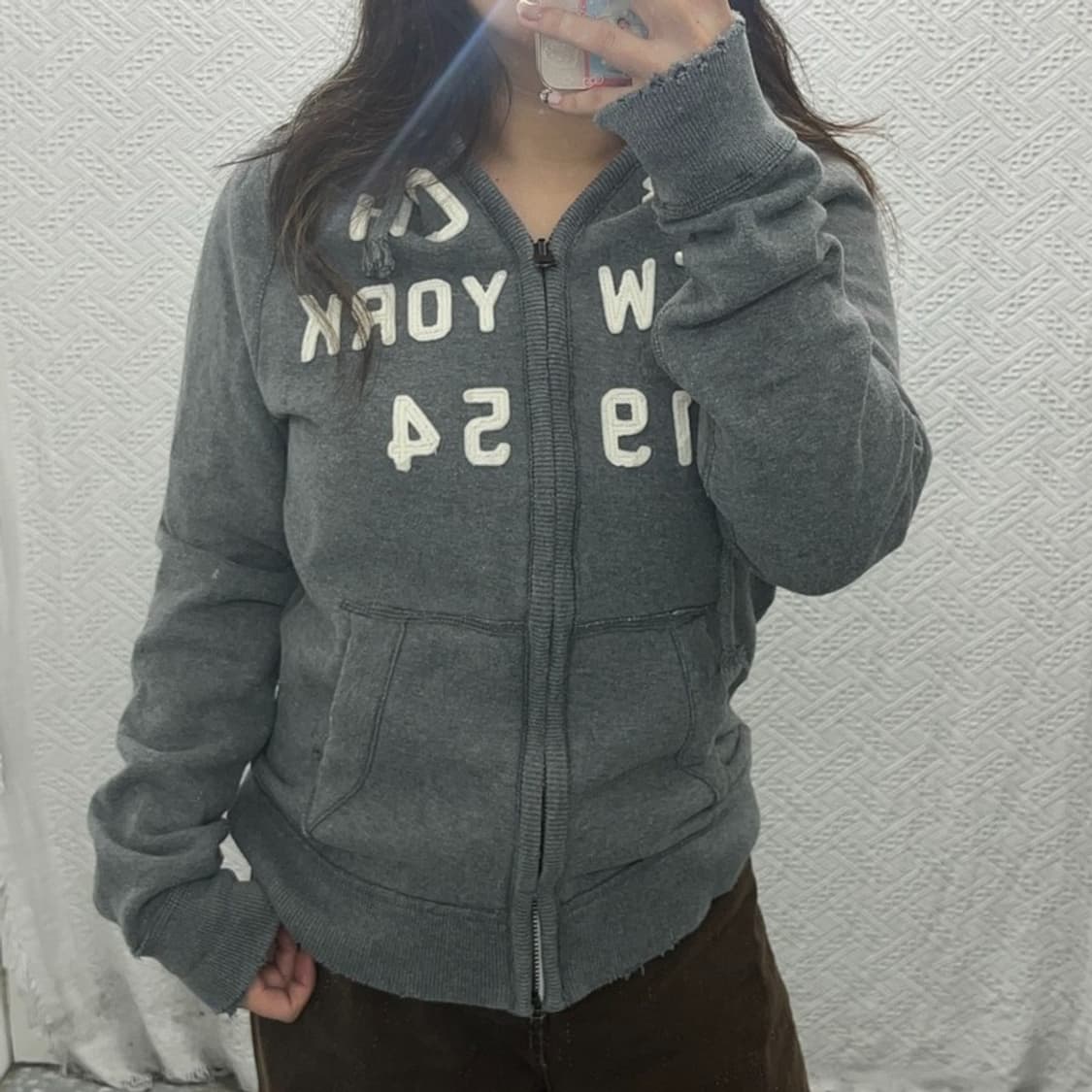 아베크롬비 Y2K 빈티지 약기모 후드집업 95 C06017 상품이미지1
