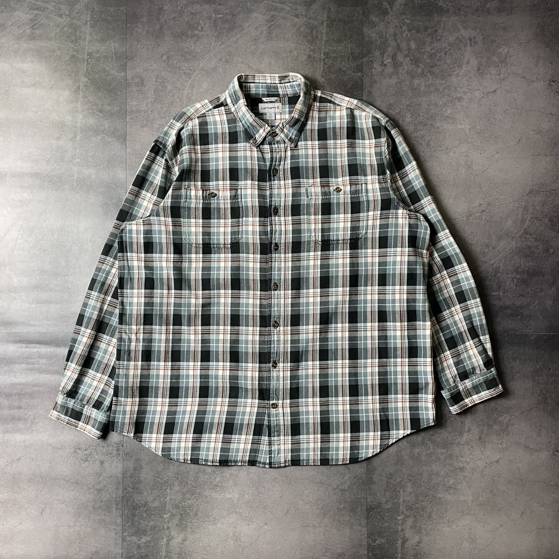 CARHARTT 칼하트 빈티지 체크 코튼 워크셔츠 상품이미지1