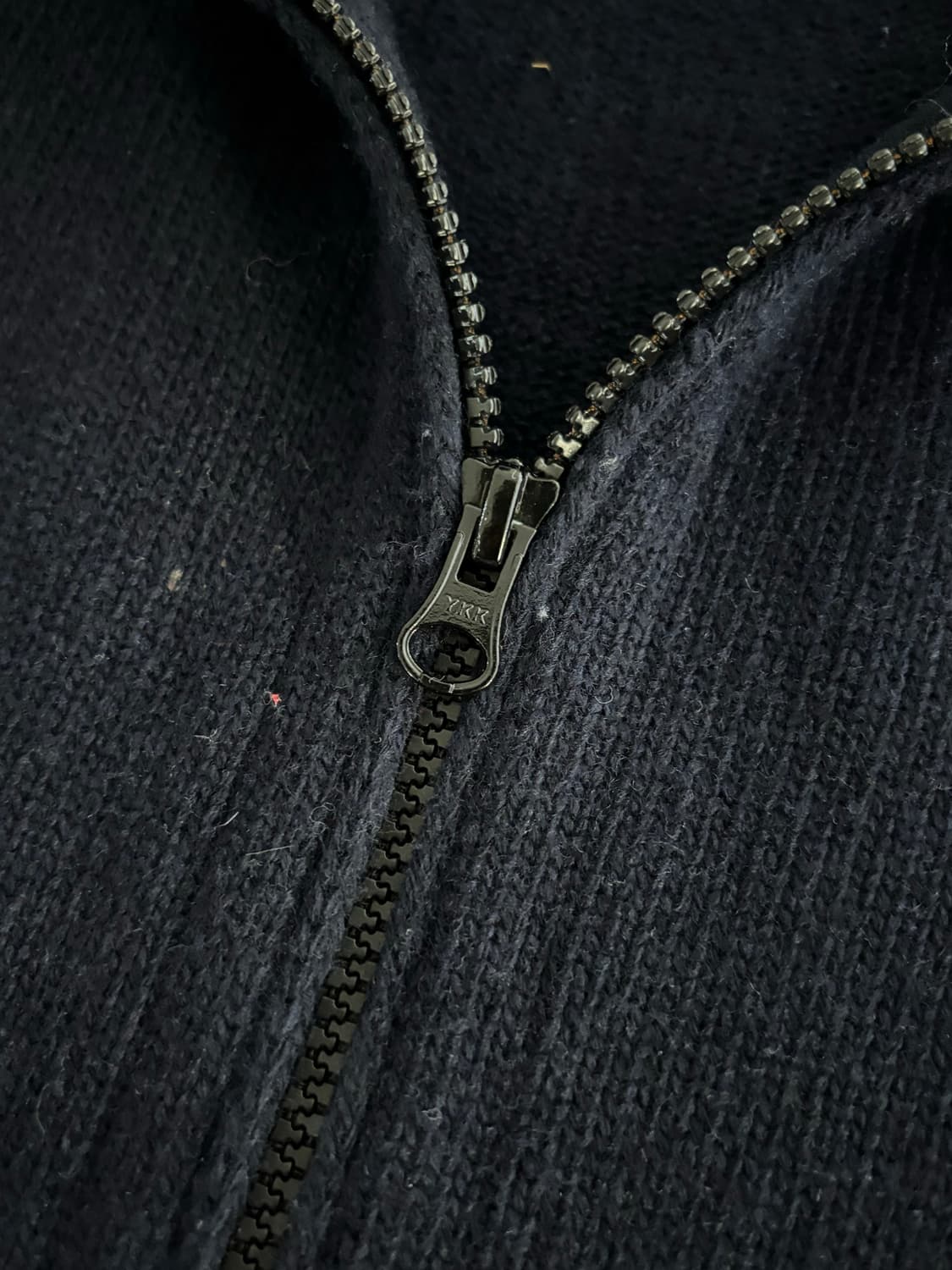 Stone-Island 스톤 아일랜드 와펜 네이비컬러 니트 후드집업 상품이미지8