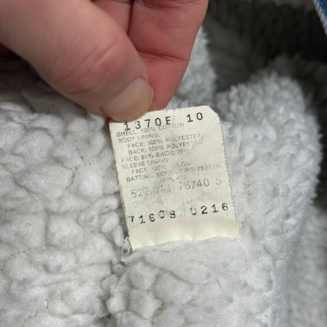 80s 리바이스 USA 71608 쉐르파 데님 트러커 자켓 상품이미지9