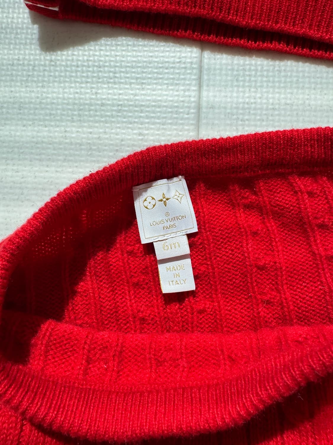 루이비통 아기용 캐시미어 셋업 6m 상품이미지7