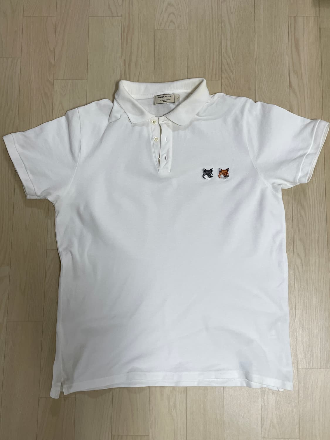 메종키츠네 더블폭스헤드 폴로티/ L 상품이미지1