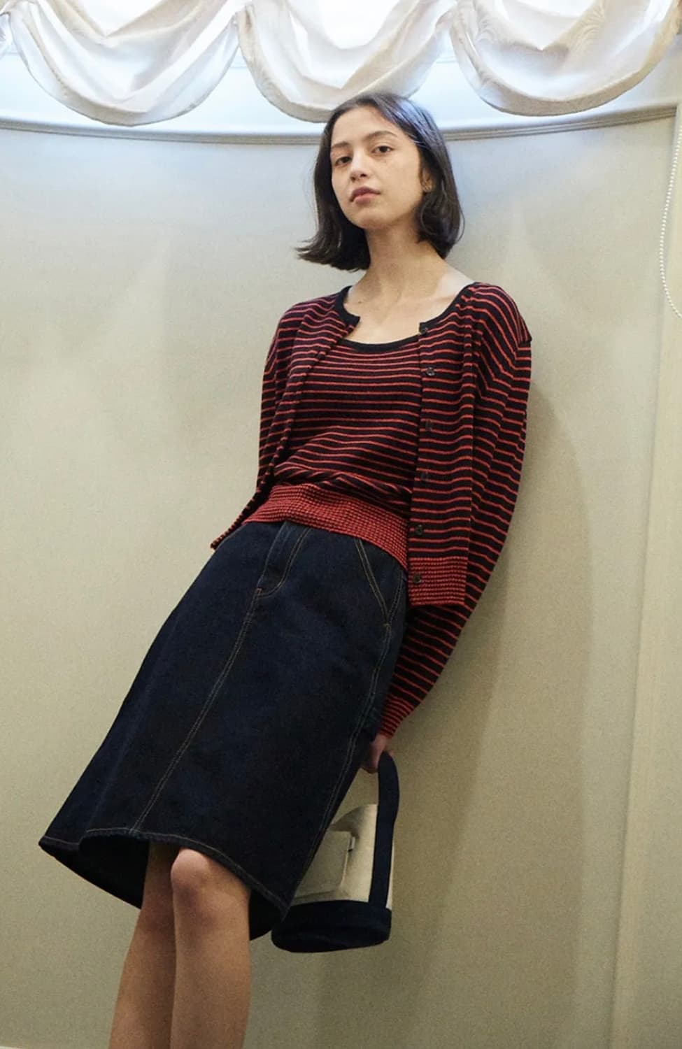 튜드먼트 스트라이프 크루넥 세트 상품이미지2