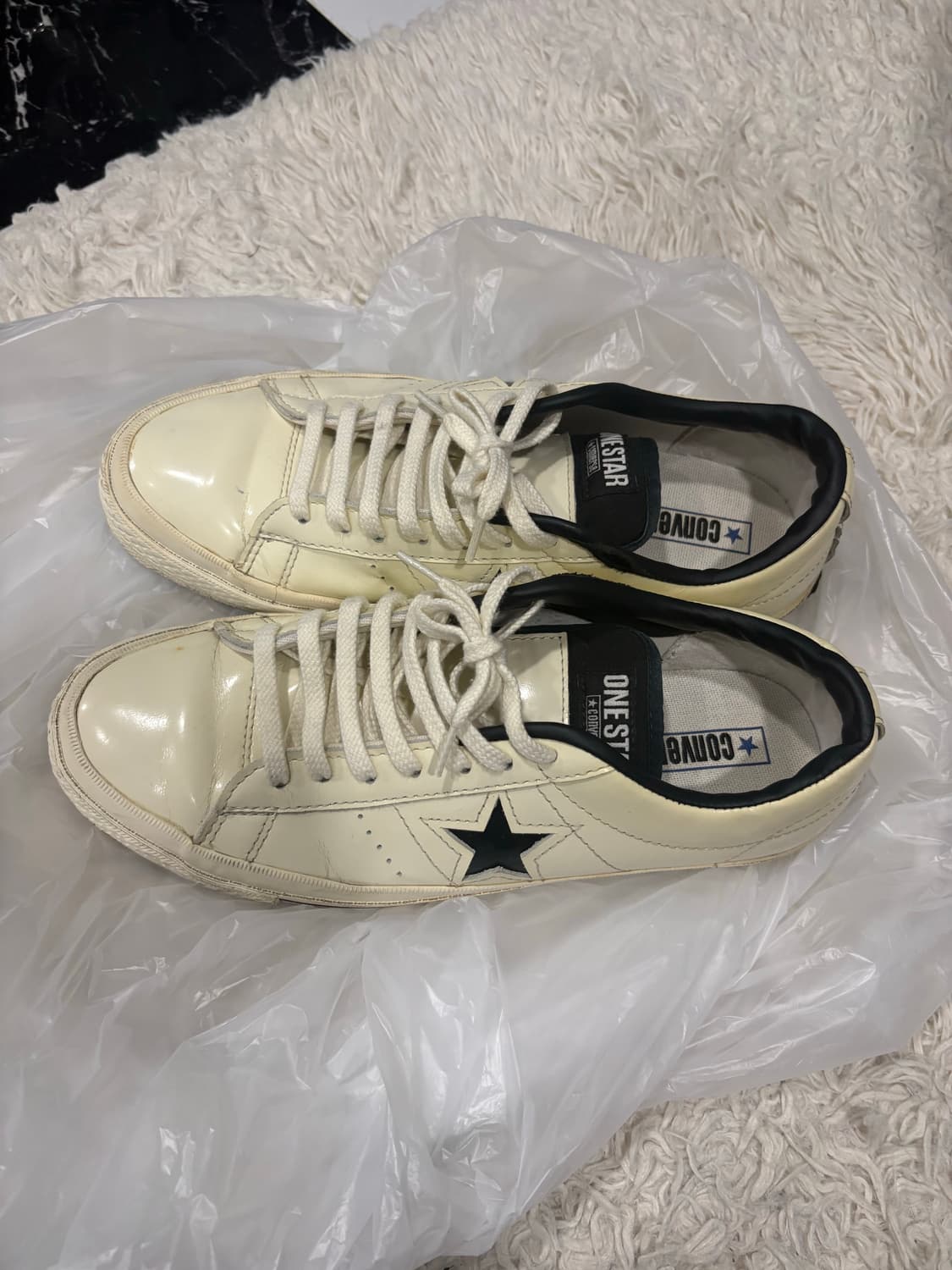 [260mm] 컨버스 원스타 레더 로우 아이보리 신발 상품이미지1