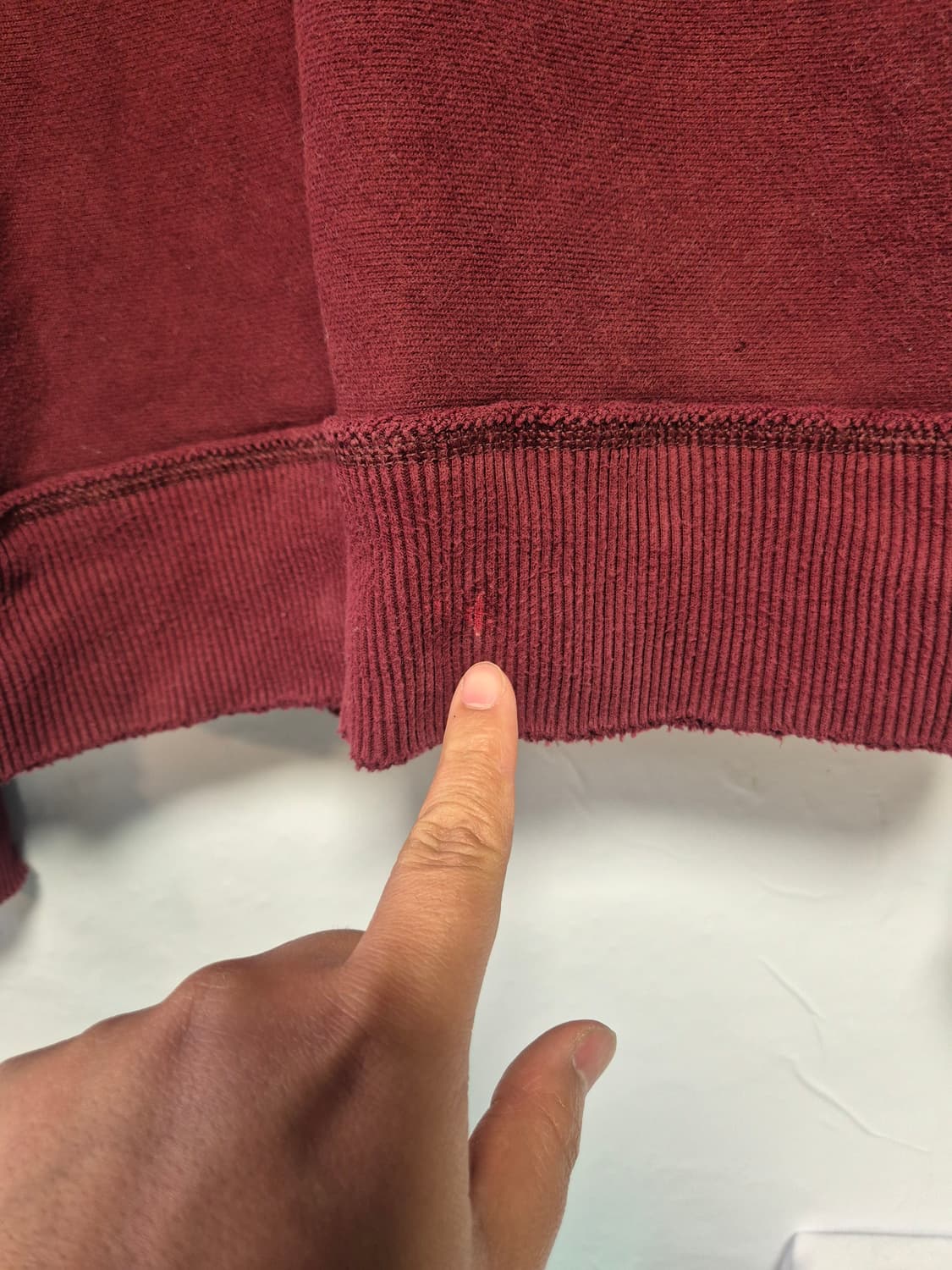 105 아베크롬비 버건디 Y2K 올드스쿨 빈티지 후드집업 XL사이즈 상품이미지9