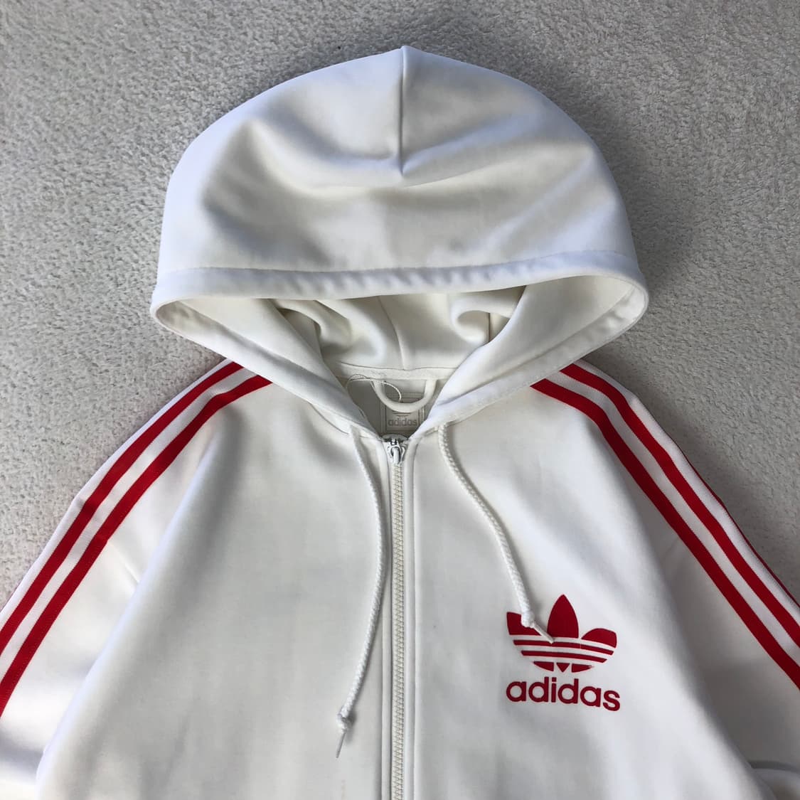 아디다스 화이트 후드 져지 상품이미지4