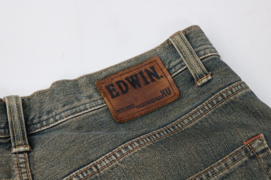 에드윈(EDWIN) 빈티지 엑스트라 배기 워싱 데님 팬츠 (34) 상품이미지5