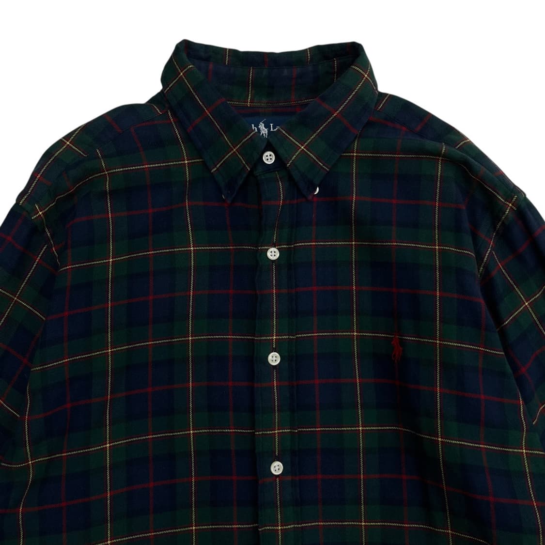 폴로 랄프로렌 레드포니 타탄체크 셔츠 L 상품이미지4