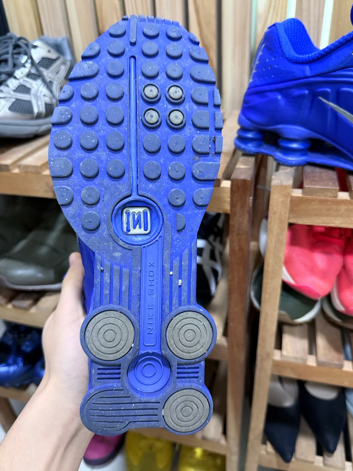 나이키 샥스 R4 레이서 블루&메탈릭 실버 상품이미지3