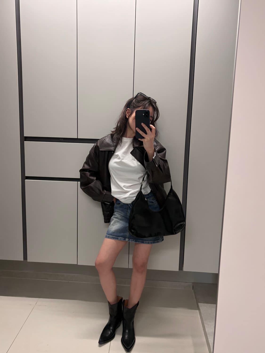 Calvin 2000 빈티지 데님 스커트 상품이미지5