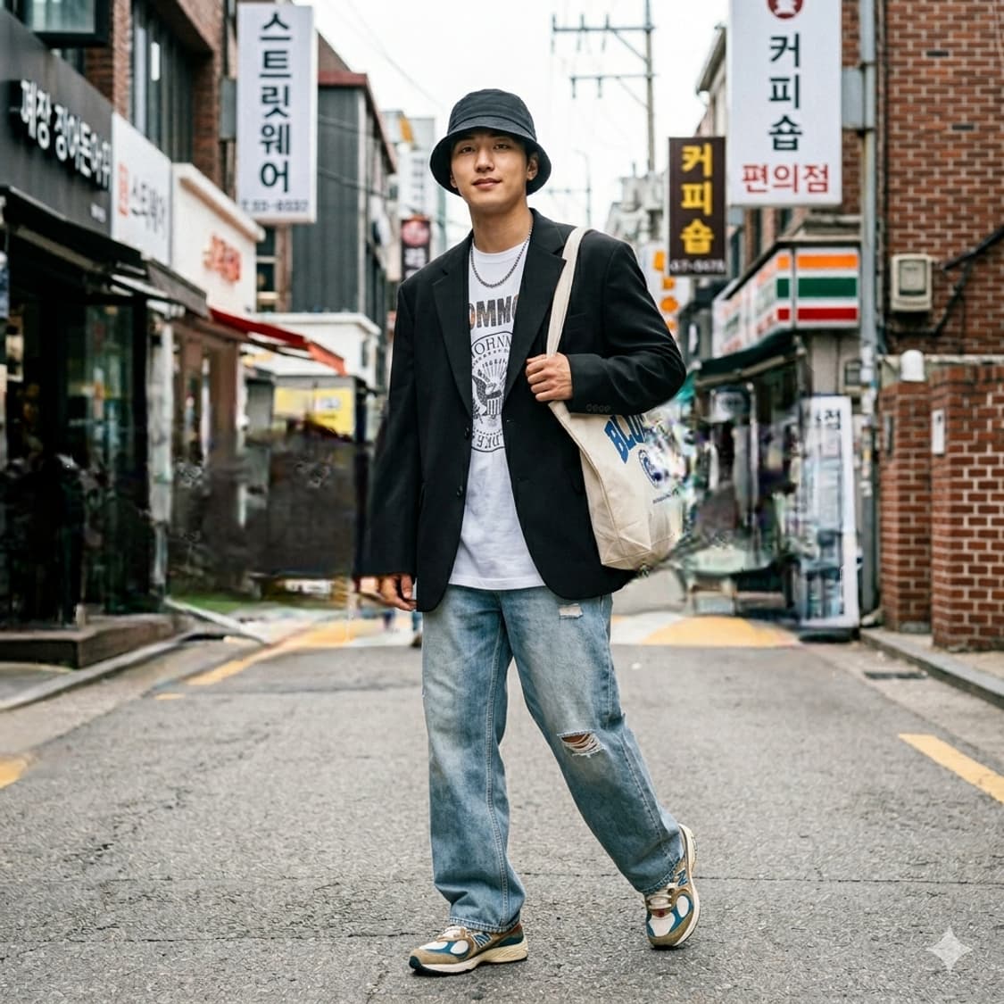 DONOTTAG 오버사이즈 로고 탭 자켓 블랙 상품이미지1