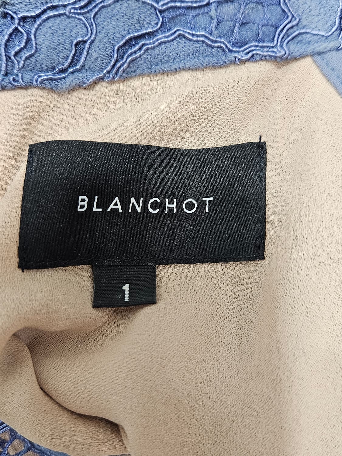 블랑쇼 BLANCHOT 케이트 레이스 원피스 소라색 사이즈1(55) 상품이미지4