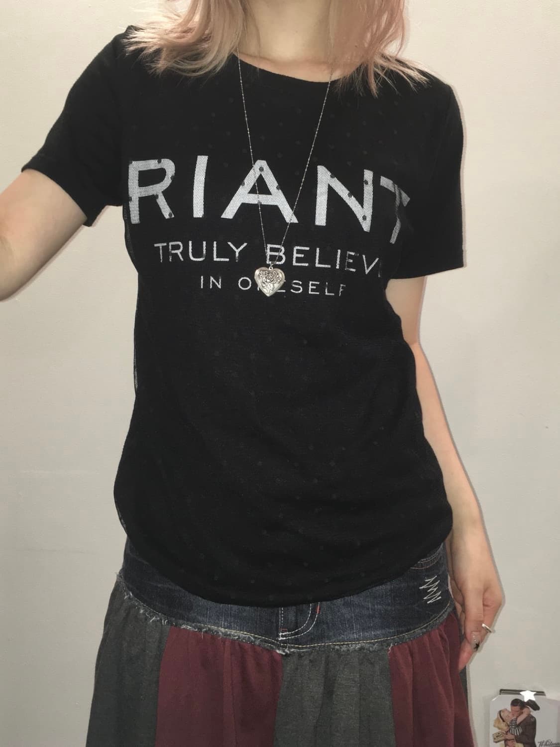 jpn vintage 블랙 도트 블라우스 반팔 상품이미지2