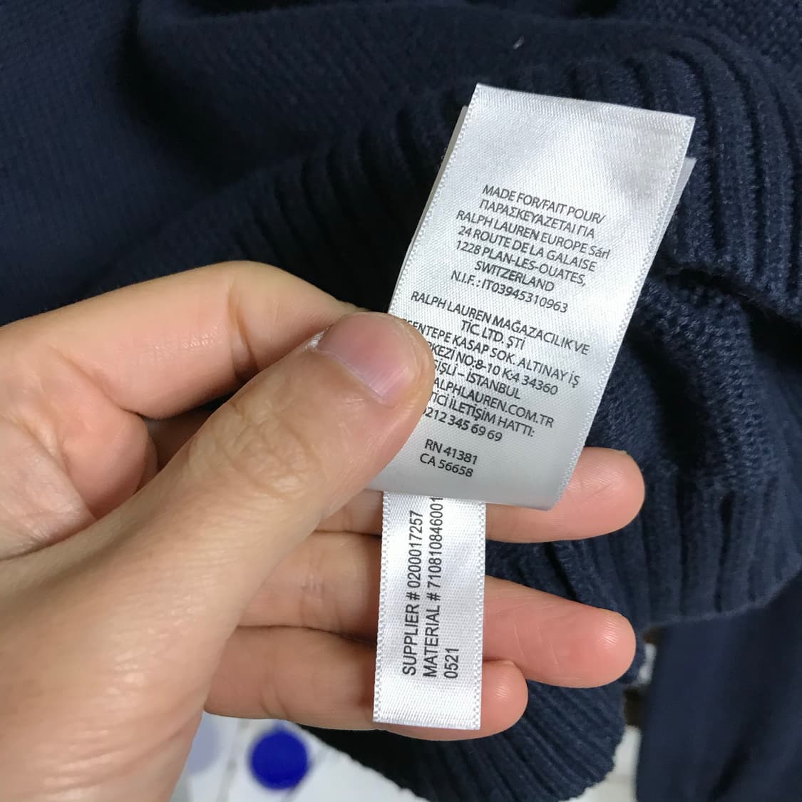 폴로 랄프로렌 신형라인 네이비 니트 상품이미지7