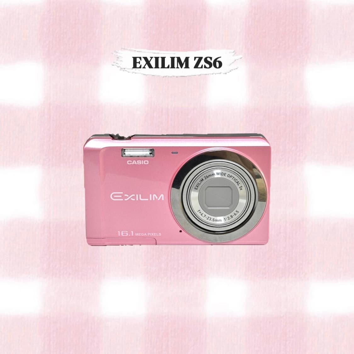 카시오 엑슬림 EX-ZS6 베이비핑크 빈티지디카 상품이미지1