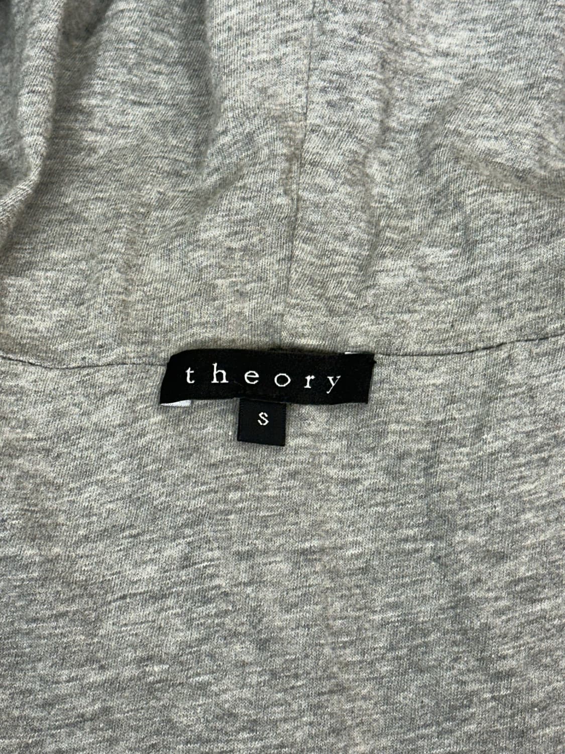 띠어리 일본판 그레이 여성용 꽈배기 니트 후드 집업 S 상품이미지6