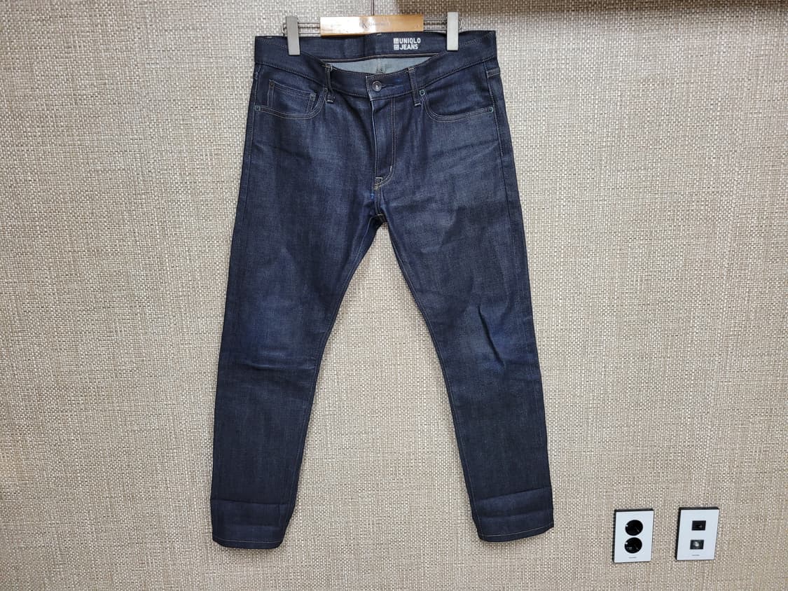 34인치 유니클로 셀비지 청바지 진청  상품이미지1