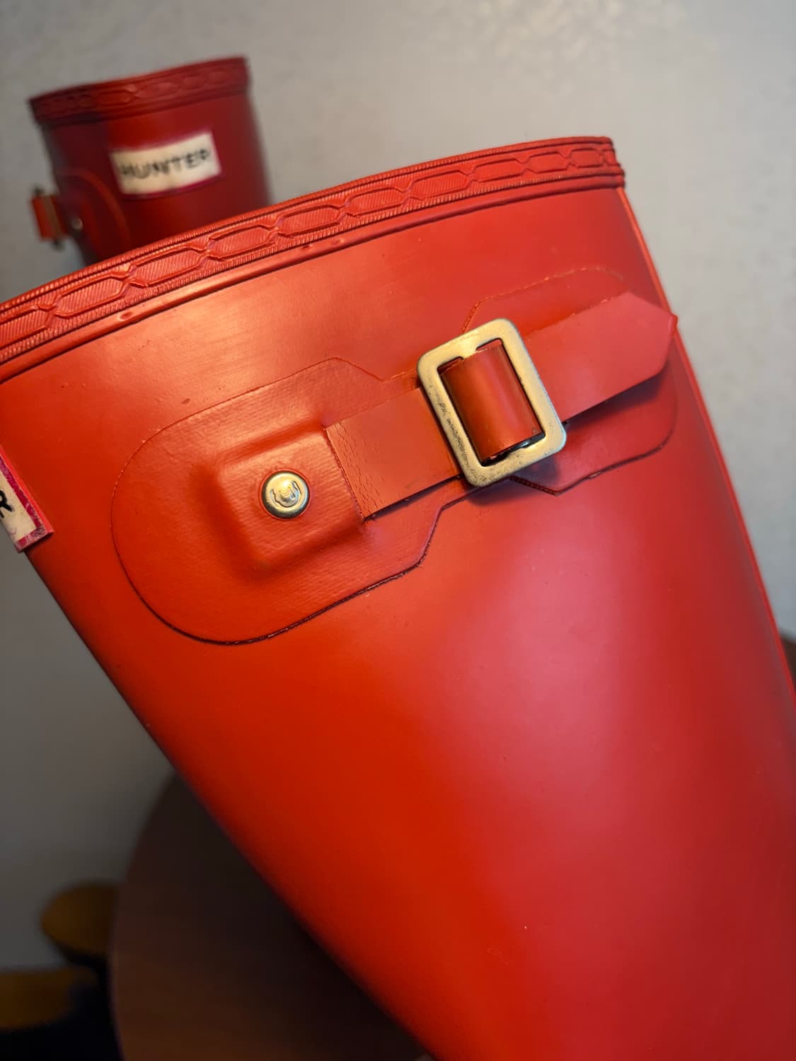 빈티지 헌터 레인부츠 레드 상품이미지5