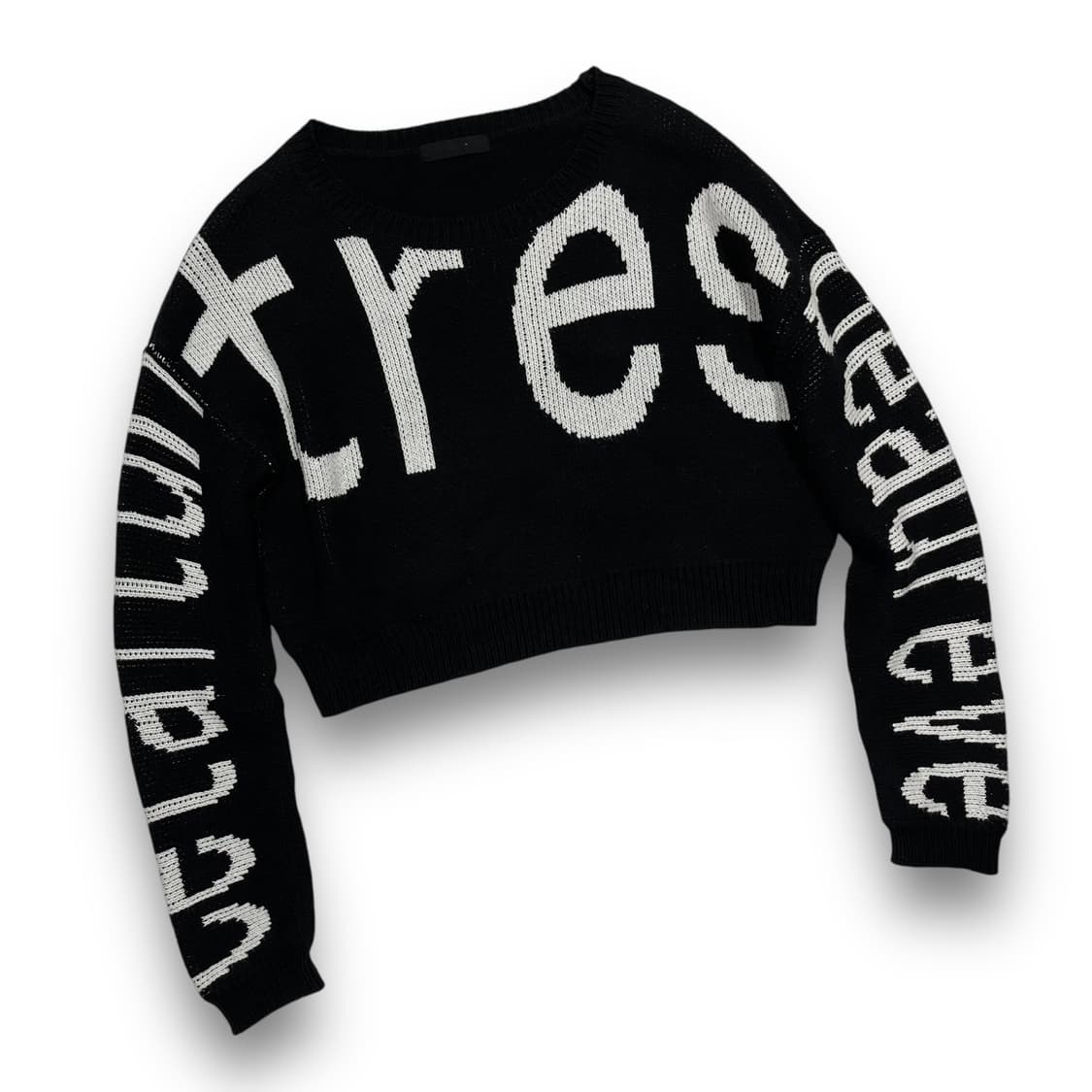 JEANASiS Street lettering cropped knit 상품이미지2