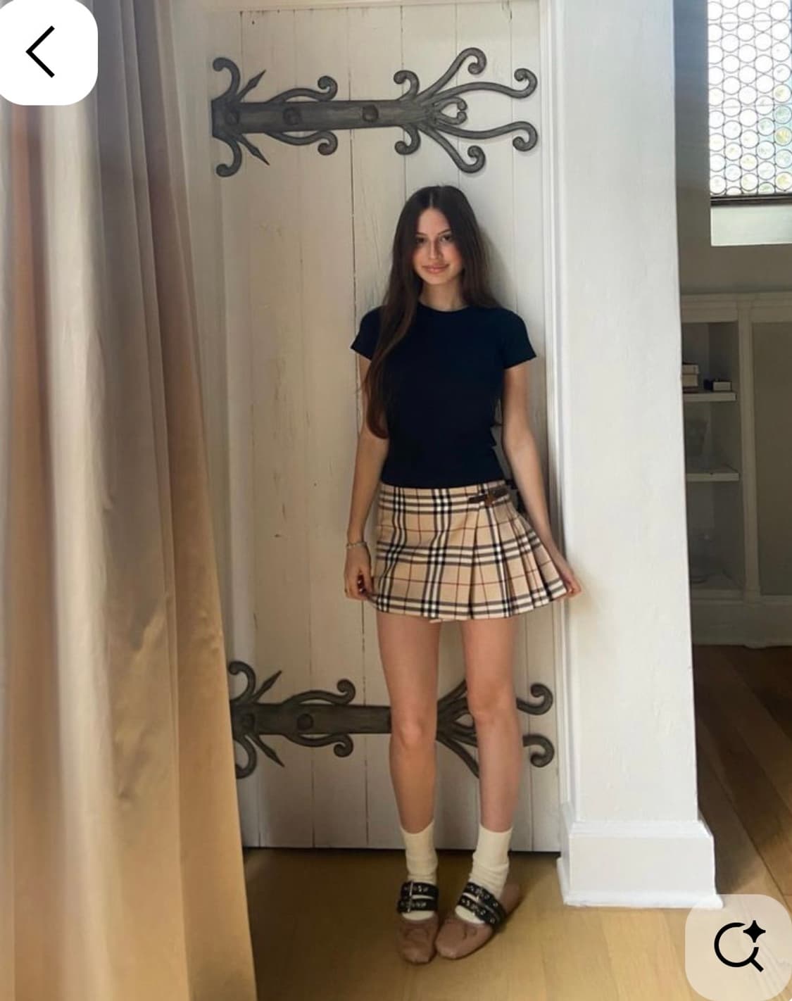 Burberry버버리 블루라벨 노바체크 플리츠 미니스커트 핀터레스트프레피 상품이미지2