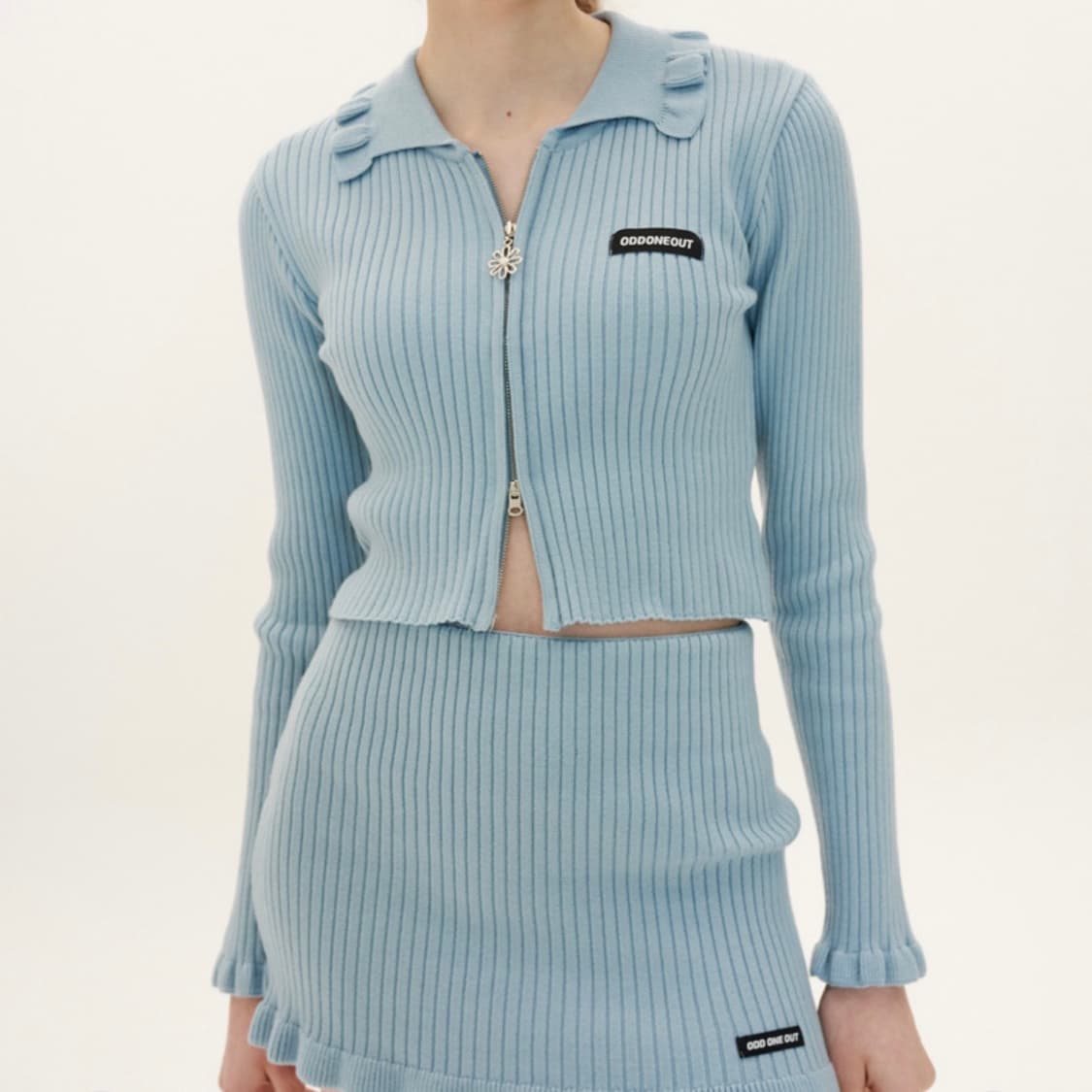 오드원아웃 니트 집업 가디건  상품이미지1