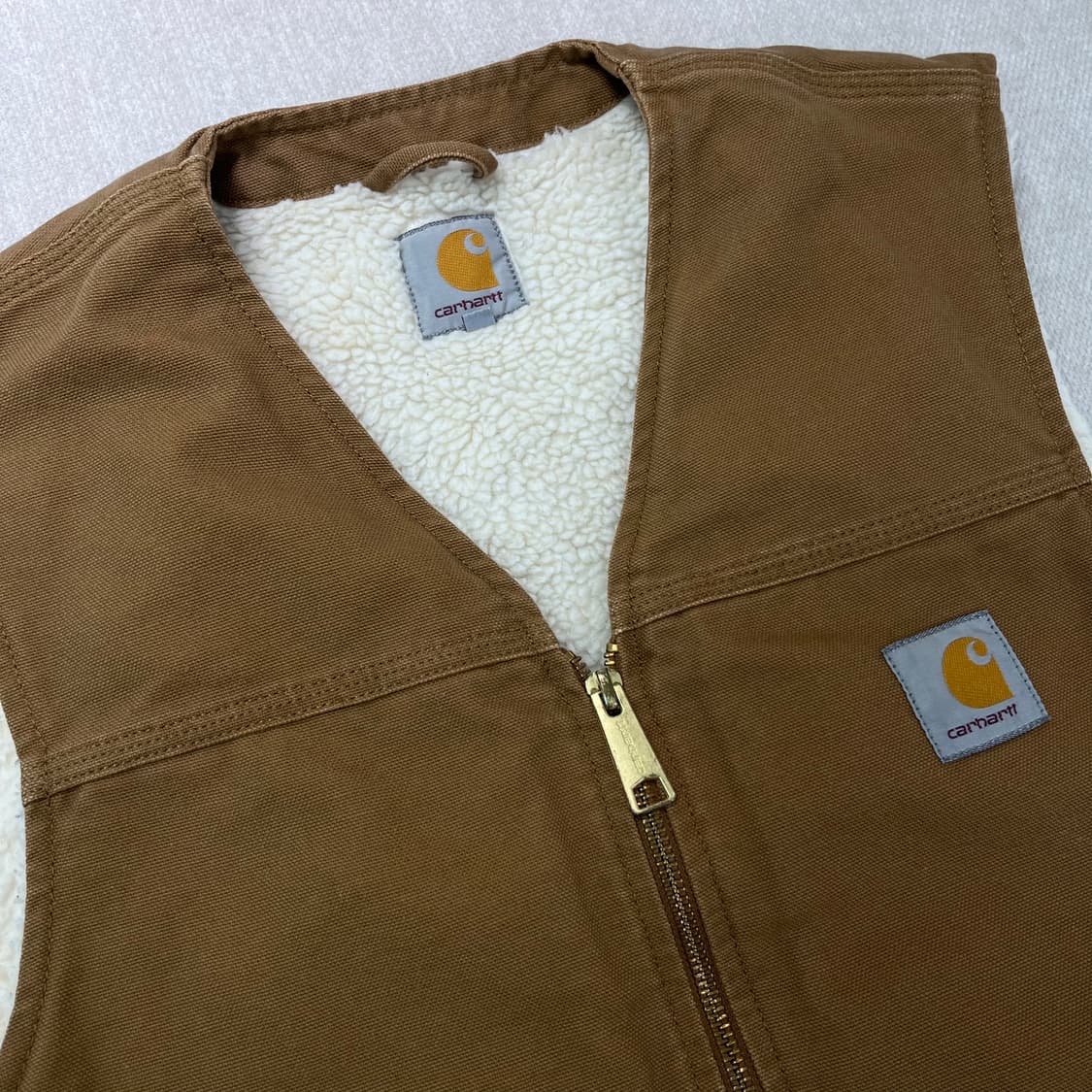 95 칼하트 빈티지 양털 조끼 상품이미지2