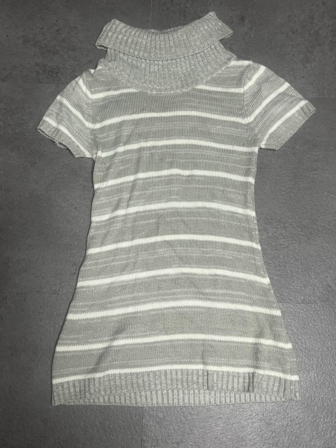 모리걸 일본 빈티지 스트라이프 니트 목폴라 상품이미지1