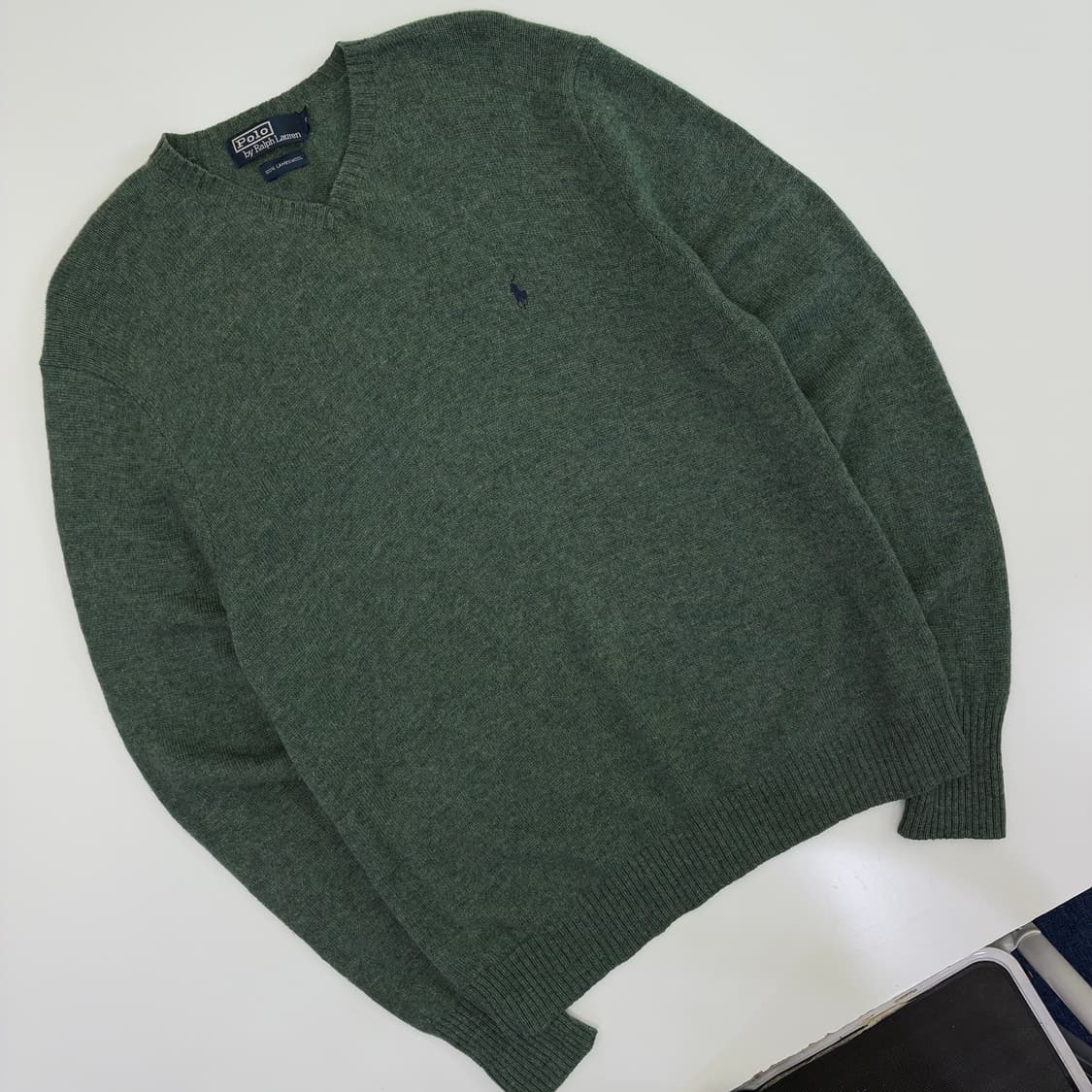 Polo 폴로 랄프로렌 램스울 카키 니트 상품이미지2