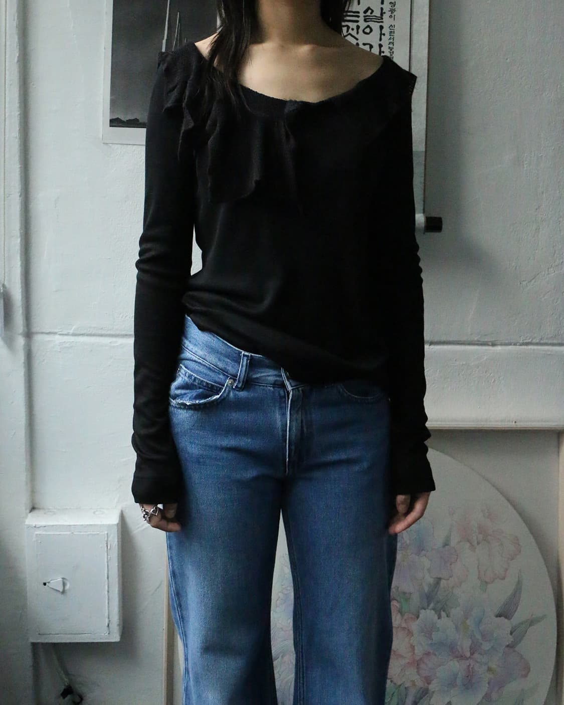 비비안 웨스트우드 러플 니트 탑 상품이미지2