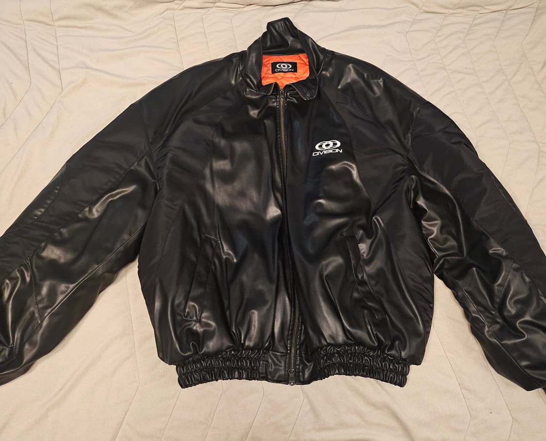 Civision by CSC 레더 믹스 봄버 자켓 2 상품이미지3