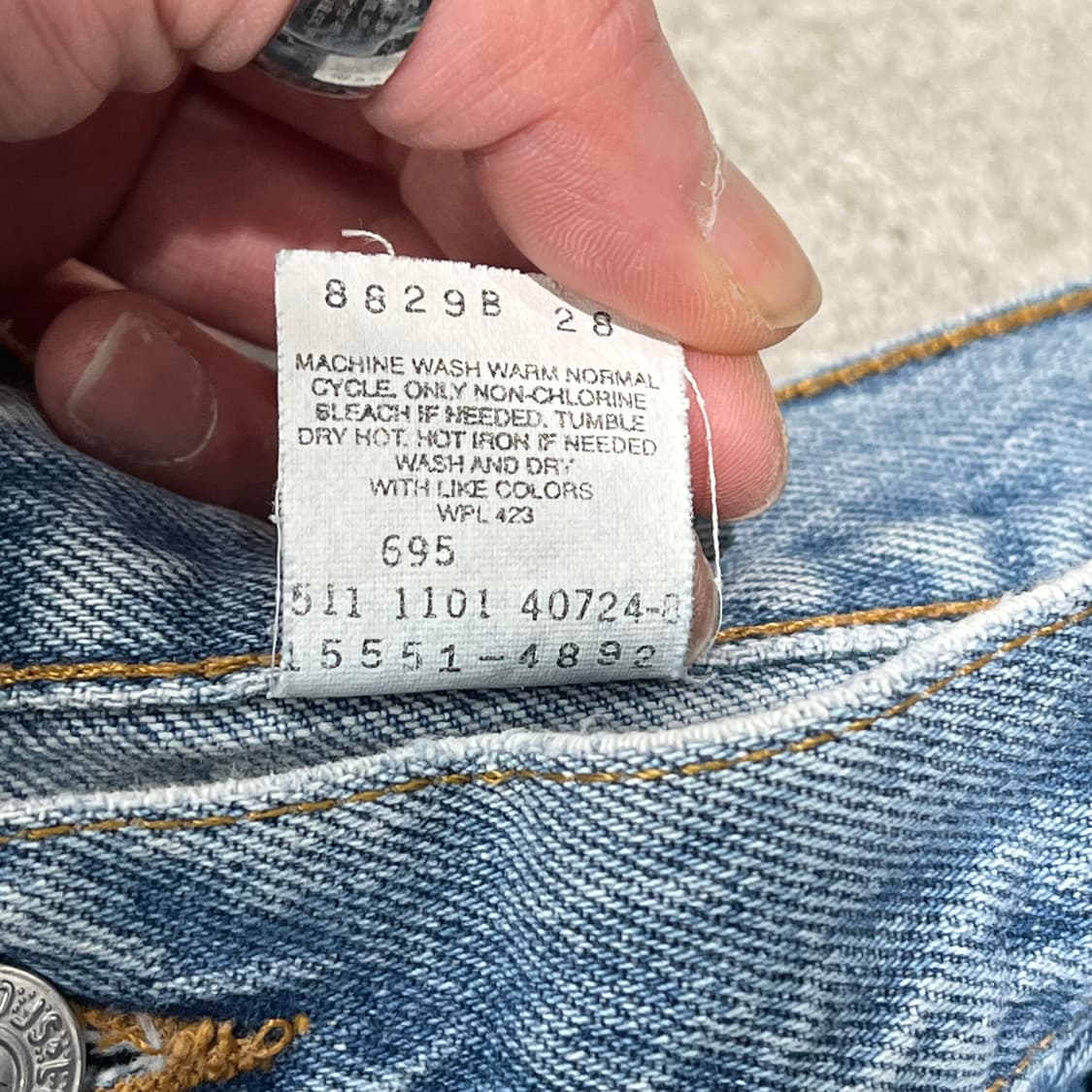 usa 리바이스 550 데님팬츠 s10810 상품이미지10