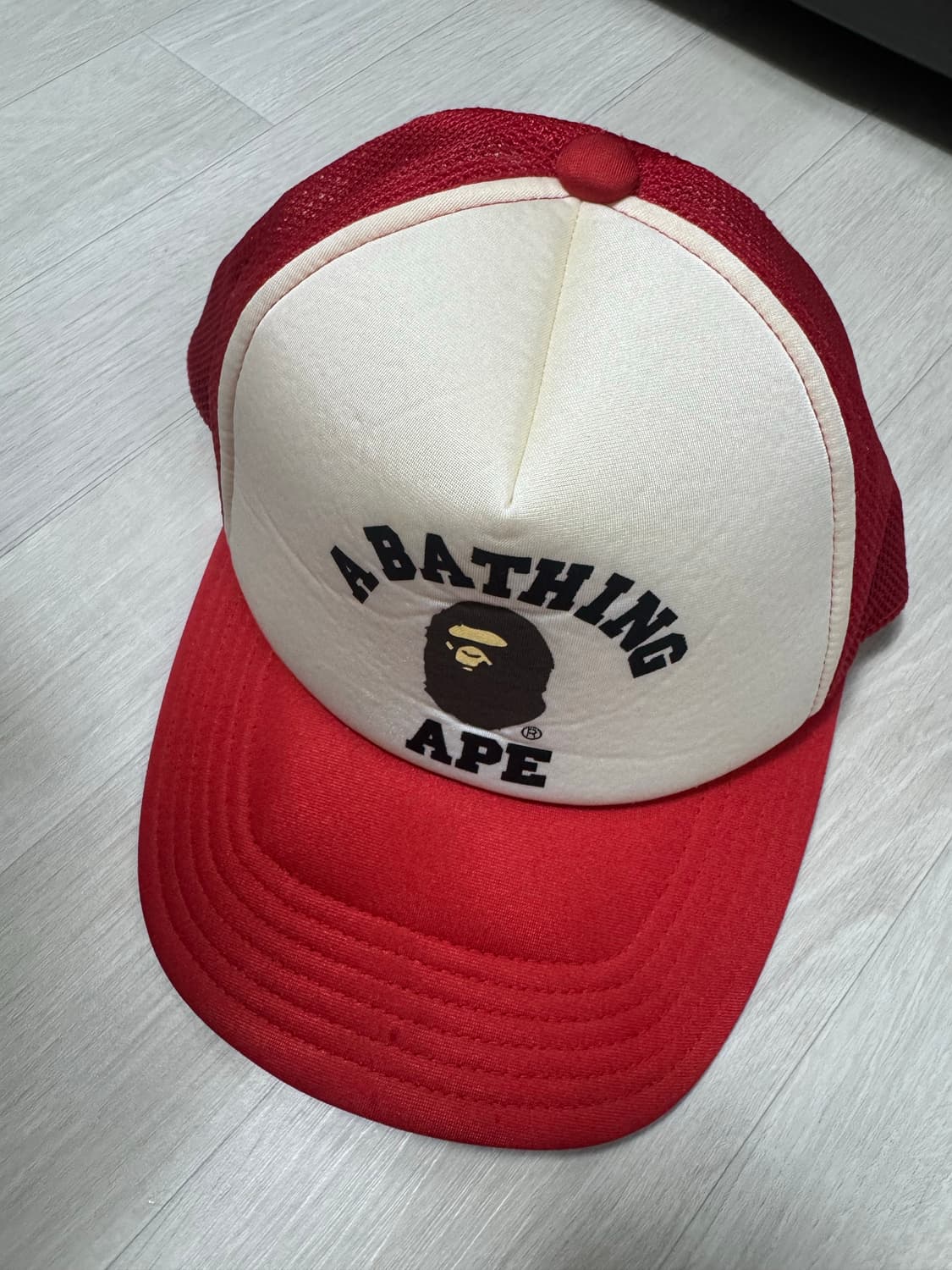 베이프 bape 메쉬캡 레드 상품이미지3