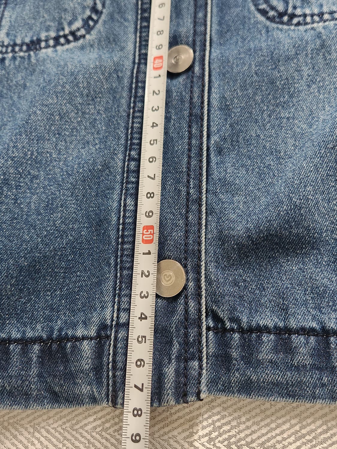 [55] 라삐아프 반팔 데님 자켓 루즈핏 청자켓 Lapiaf 상품이미지8