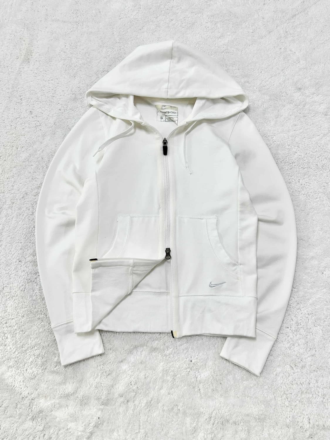 나이키 스우시 화이트 투웨이 후드집업 상품이미지6