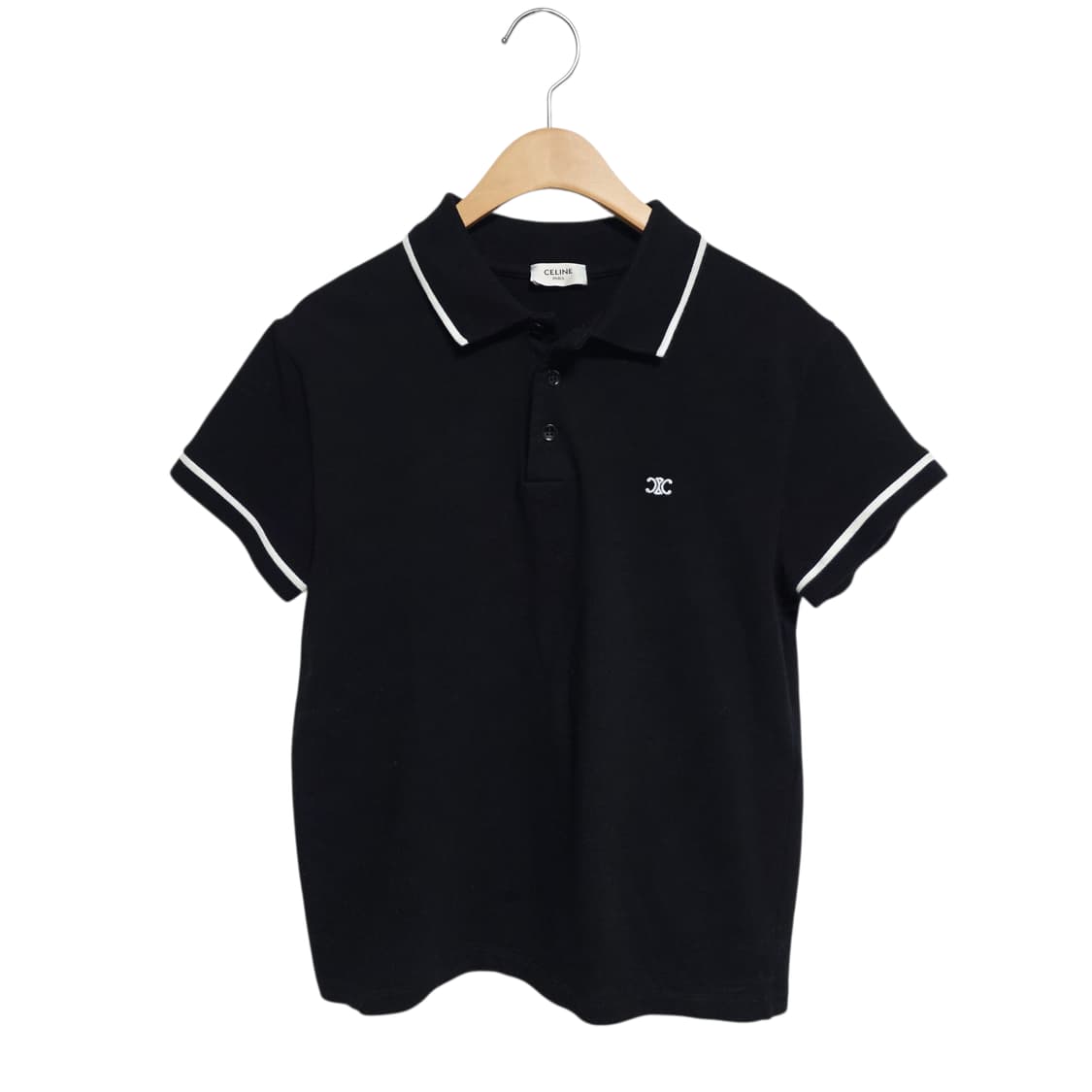 셀린느 여성 트리옹프 반팔 카라티셔츠 상품이미지1