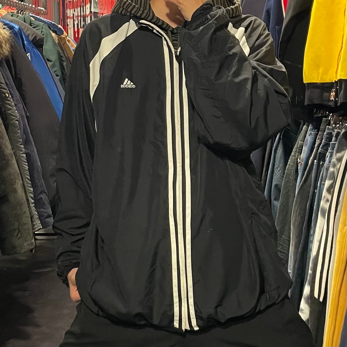 [IM] adidas 아디다스 블랙 바람막이 상품이미지1