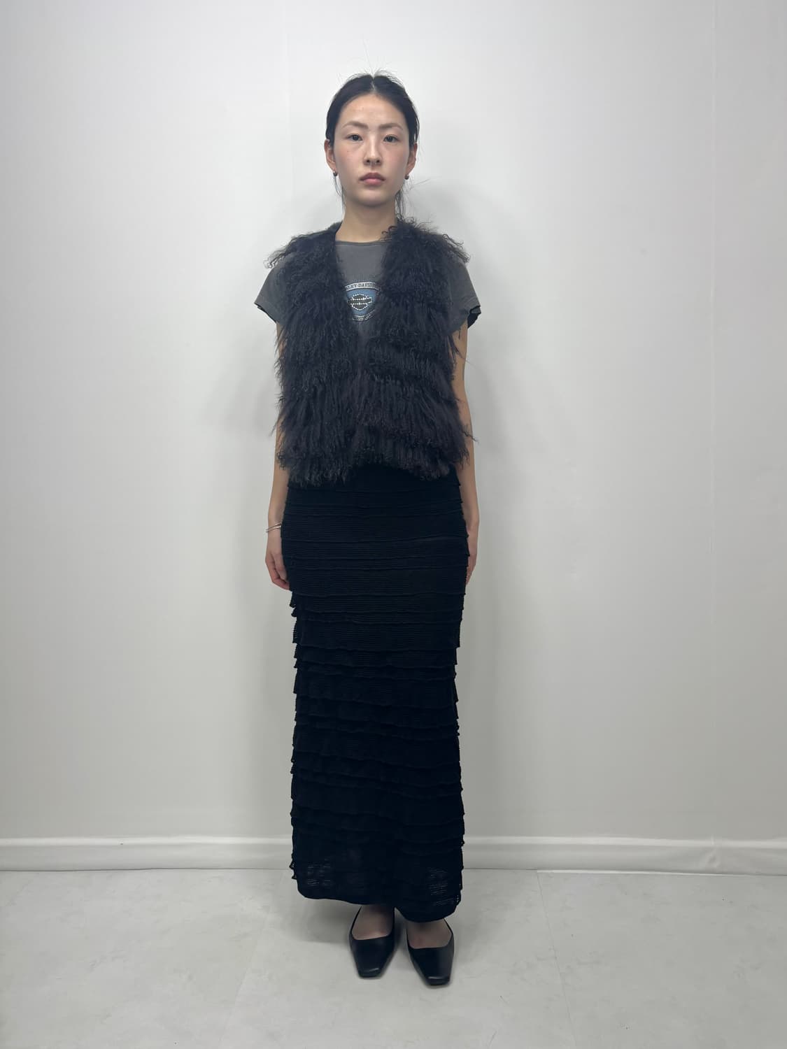 PURPLE GRAY FUR VEST 상품이미지5