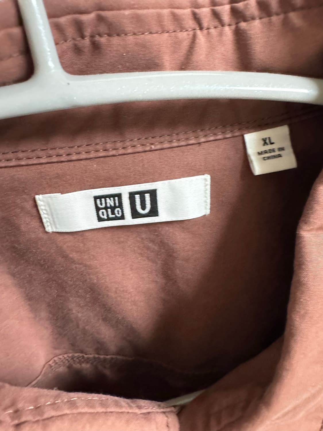[XL]유니클로U 브로드오버사이즈셔츠(브라운) 상품이미지3