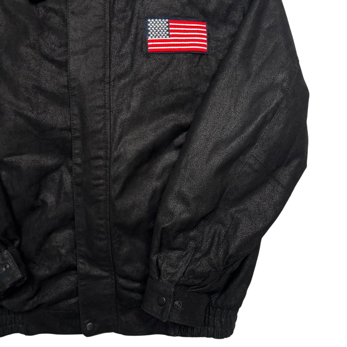 Ameri Mode 이글패치 블랙 레더 자켓 L 상품이미지3