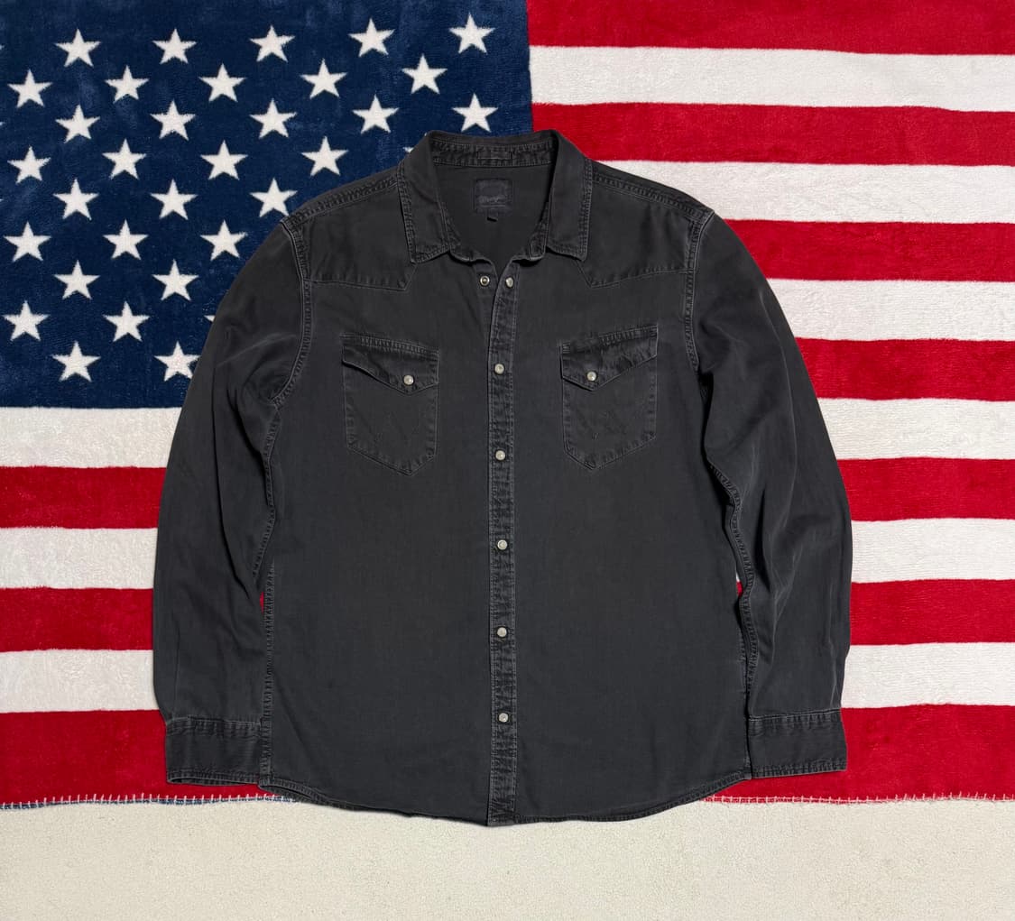 랭글러데님웨스턴셔츠 빈티지남방 wrangler western shirt 상품이미지1