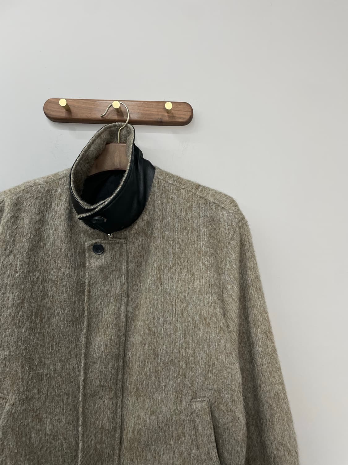 빈티지 울 레더넥 하프 자켓 H1003 상품이미지3