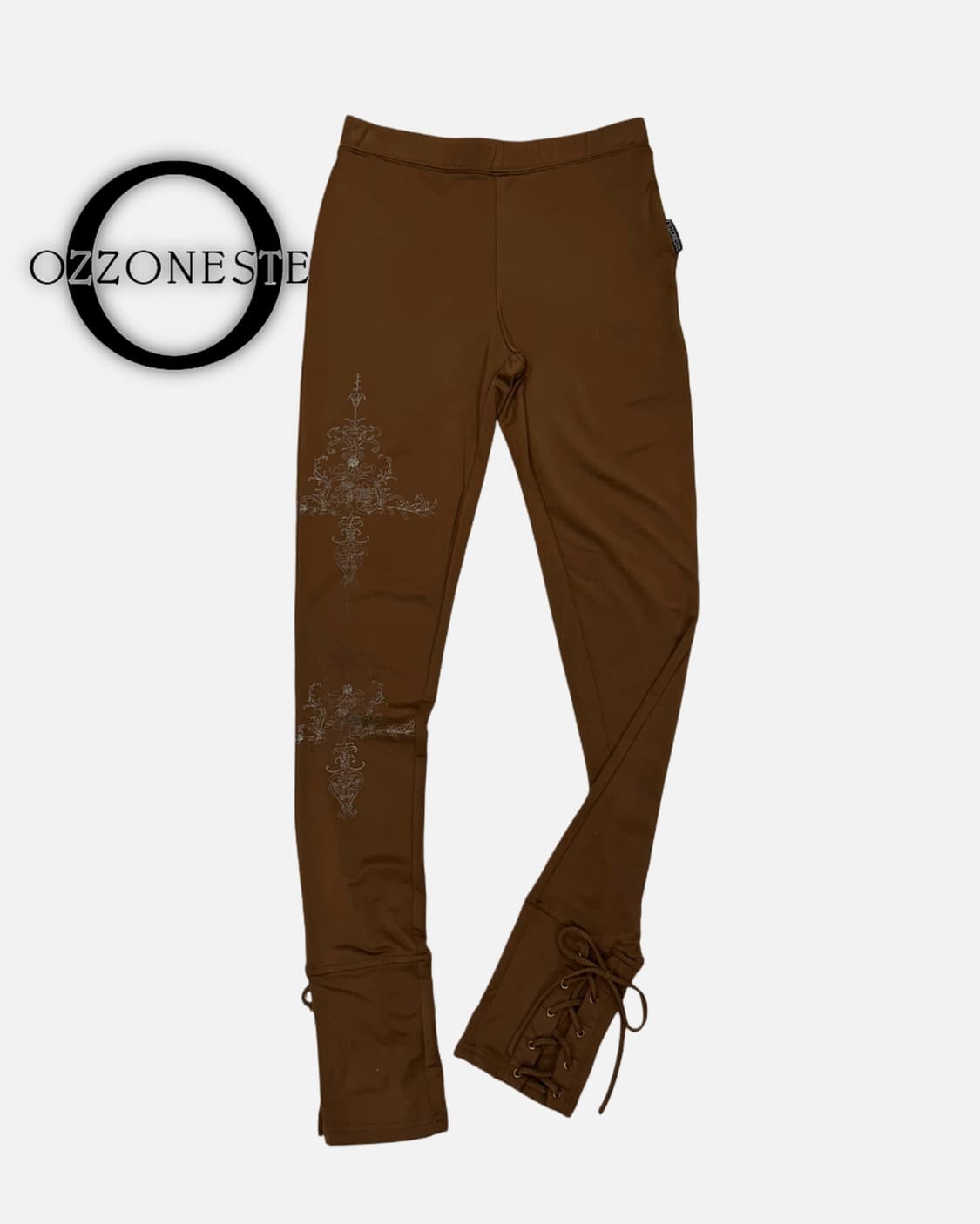 gothic printing lace-up leggings 상품이미지1