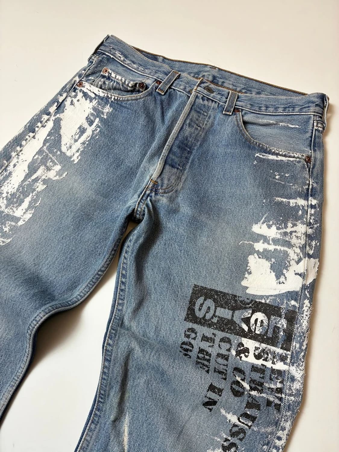 리바이스 501 USA 90's 페인팅 데님 팬츠 PN8526 상품이미지2
