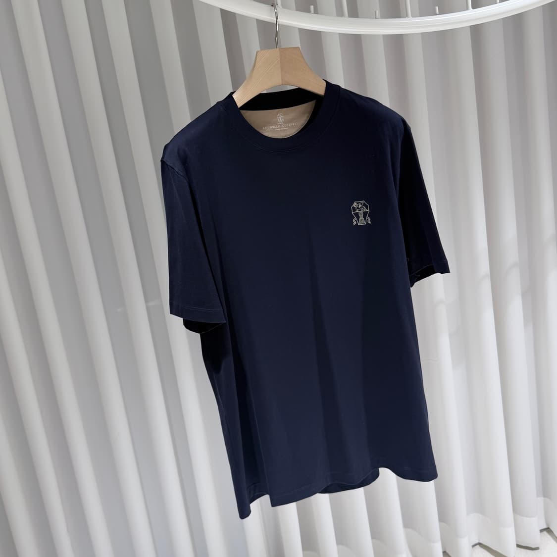 (A+/XL) / 브루넬로쿠치넬리 로고 자수 헤리티지 코튼 반팔 티셔츠 상품이미지3