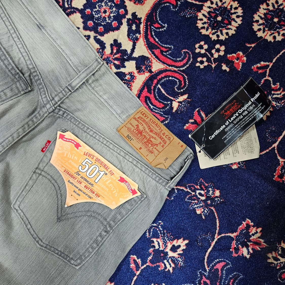 (새상품)리바이스(Levis) No.501 그레이 데님 팬츠 27size 상품이미지2