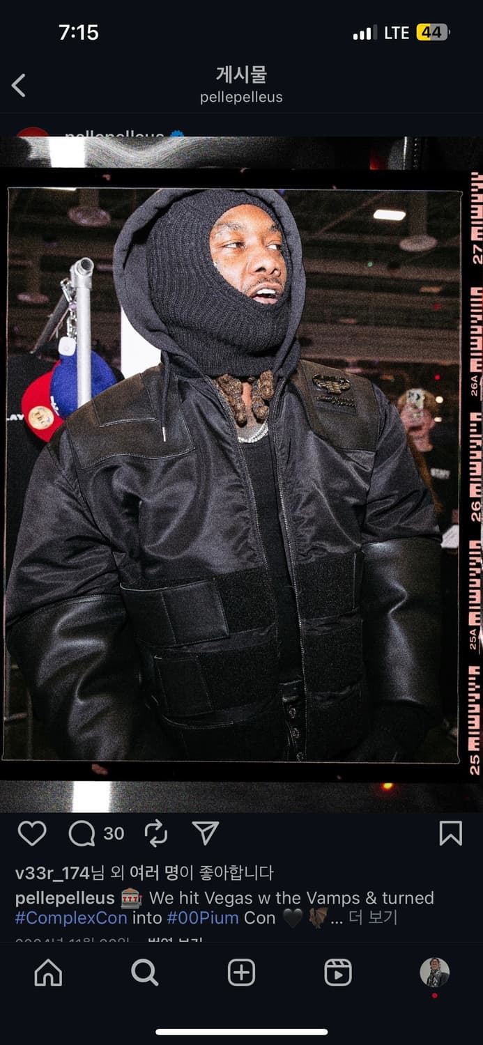 Playboi carti opium pelle pelle 봄버 자켓 상품이미지8