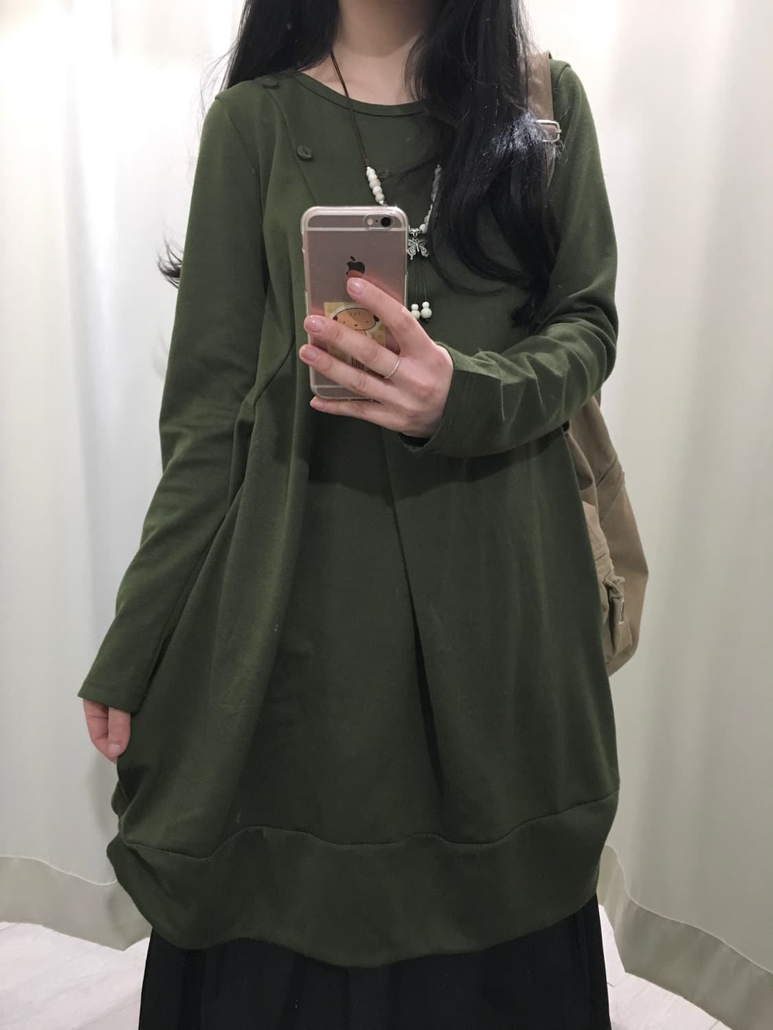 Vintage Olive Asymmetrical OPS 상품이미지4