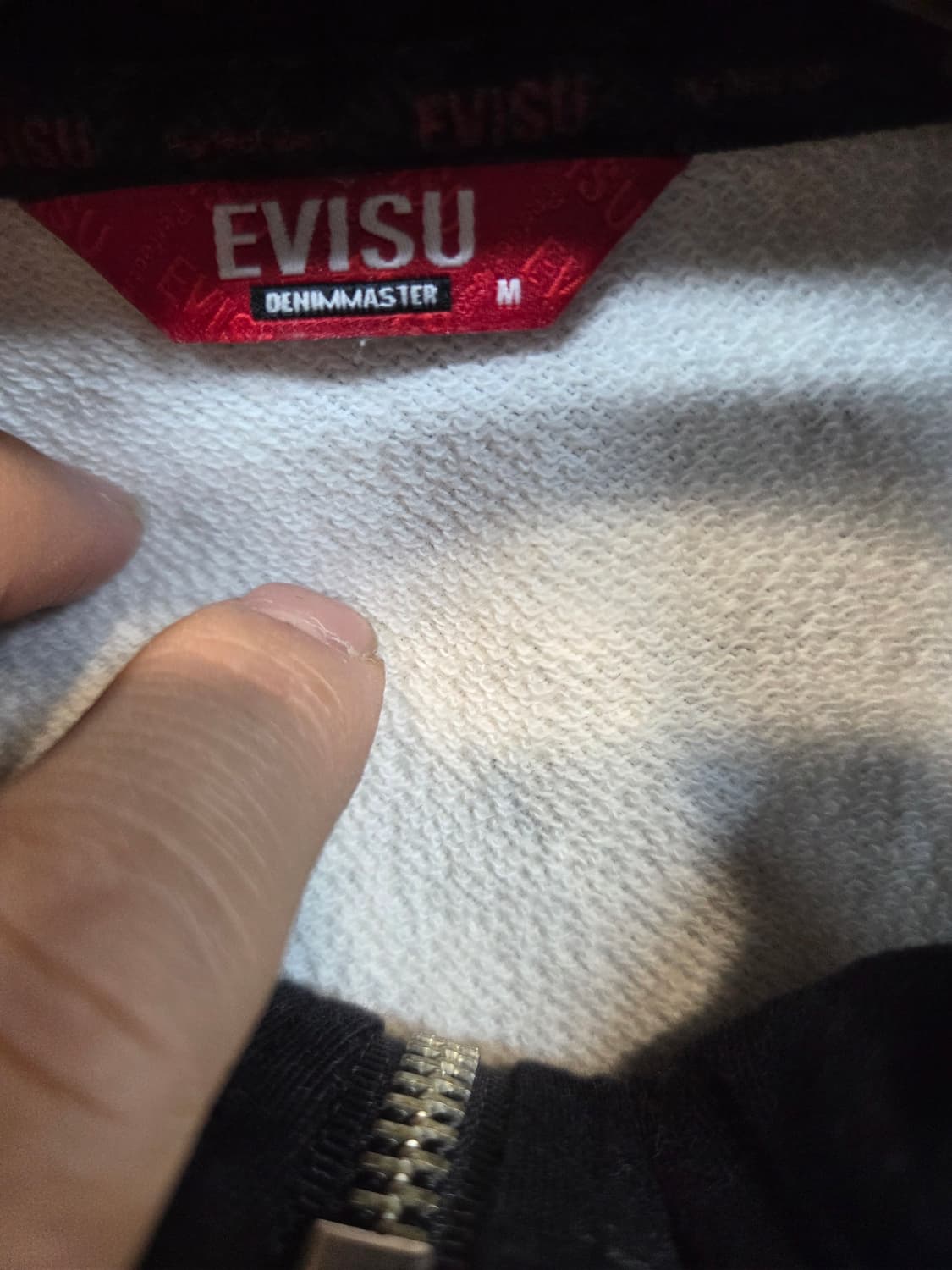 에비수 빈티지 그래피티 스웻 후드집업 m 상품이미지5