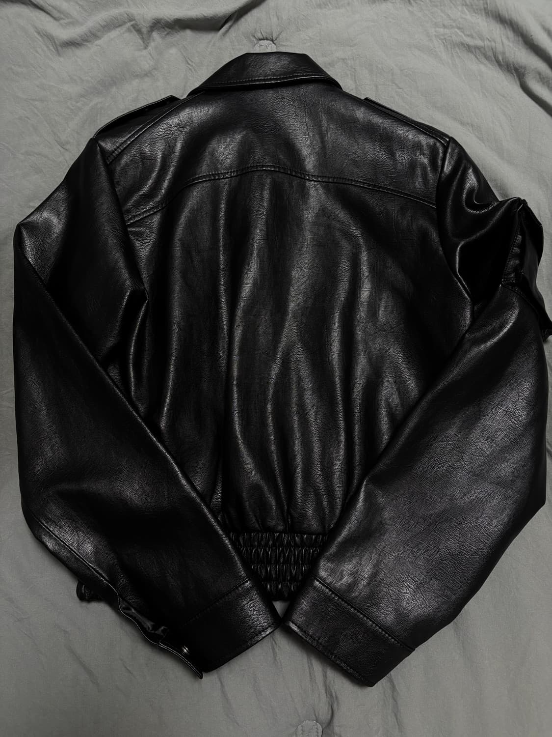 보헤미안서울 레더 봄버 자켓 상품이미지3